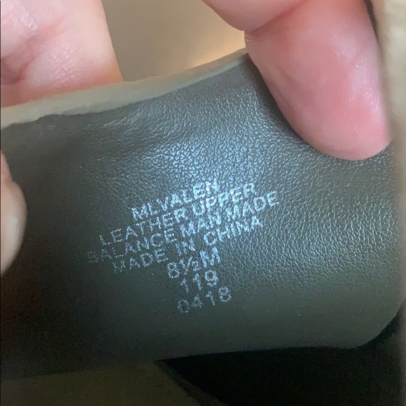 Taupe Suede Marc Fisher Stacked Heel Wrap Sandals - Picture 6 of 6